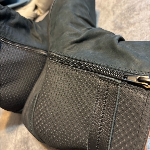 Rockport Cobb Hill Devyn Rouched Leather Ankle Boots Booties - Picture 6 of 7